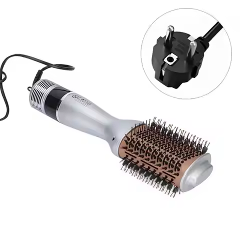 D0AB Studio Grade Hair Straightening Comb 220V Fast Warm With Ergonomic Grip And Transportable Styli