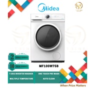 MIDEA 7.5KG WASHER FRONT LOAD WASHING MACHINE (MF100W75)