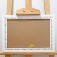Fiber Wood Frame (3072W) 8R 8R+ 8RW A4 10R 11R A3 12R Acrylic White Putih Picture Certificate Weddin