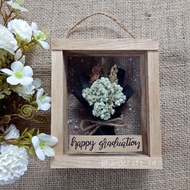 Gift BOX / BOUQUET IN FRAME / MINI DRY FLOWER BOUQUET / UNIQUE WEDDING GRADUATION GIFT / MINI BOUQUE