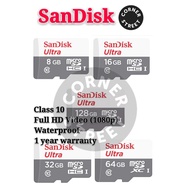 [SanDisk]🔥Ready Stock🔥100MB/s SD Card Micro SD card Memory Card 8GB/16GB/32GB/64GB/128GB TF Card For