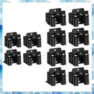 (HNEW) 12PCS Wall Mounted Mop Clips Holder Mop Organizer Rack Broom Hanger Holder Waterproof Bathroo