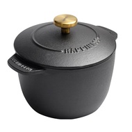 【Special offer】 Rice Casserole Cast Rice Cooker 16cm Black Dutch Oven Stew Pot Applicable To Cook Rice And Bake Cooking Utensils 1.5 Quart