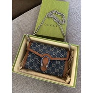 GG Dionysus Mini Denim Bag