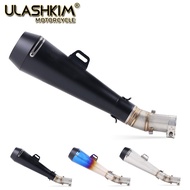 ER 6N 6F Motorcycle Exhaust Muffler Middle Link Pipe Full System Slip On For kawasaki ER6N ER6F N