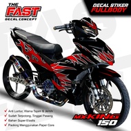 Decal mx king 150 new arai rx7 fullbody black variation sticker mx king arai rx7 variation mx king N