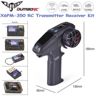DUMBORC 6CH RC Transmitter X6PM-350 with BL3F/P6FG/P6FP/P6DCG/P4FMG 4/6CH Gyro Receiver 2.4GHZ Kit f