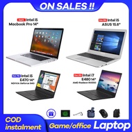 （Used）Gaming office Laptop thinkpad/ASUS/apple Macbook 14/15.6in Built in Bluetooth/ Camera /Intel Core i7 8th gen Quad-Core 2.8-3.8GHz NVIDIA mx150 2GB graphics card 16GB RAM /480GB SSD gaming/Office / online courses Laptop/Refurbished, 1-year warranty