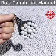 Stok 1kg/500g 8mm 10mm 9mm borong Clay seads ball 泥球泥丸钢球liat Magnetic Mudballs Hard Clay Ball Non- H