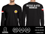 Kaos Lengan Panjang Institut Ju-Jitsu Indonesia Logo Simple DB Distro - Kaosilogis