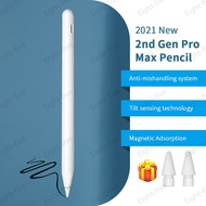 ปากกาipad สำหรับ Stylus Apple ดินสอ2ปากกา iPad สำหรับ iPad Pro 11 1st 2nd / 12.9 3rd 4th / 2018 6th / 2019 7th/Mini 5 Air 3สามเหลี่ยม Stylus ปากกาipad Triangle White One