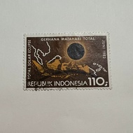 Perangko Republik Indonesia edisi gerhana matahari total 110 perak