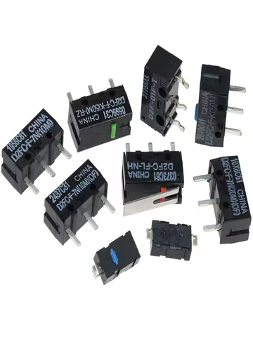 2PCS New Authentic Mouse Micro Switch D2FC-F-7N Mouse Button Fretting D2FC-E-7N D2FC 10M 20M OF 50M