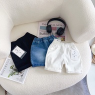 8-20kg Baby Kids Boy Girl Slim Fit Stretchable Khaki Jean 1/2 Short Pant