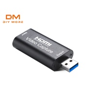 DIYMORE USB 3.0 HDMI Video Capture Card 1080p HD Recorder for Video Live Streaming/Game