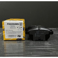 FBK - REAR BRAKE PADS - FD2254MS - TOYOTA VIOS NCP93 / PRIUS NCP93 / YARIS 1.5