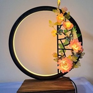 微光系列【蝶戲牡丹】新中式LED氛圍燈 ∕ 夜燈 ∕ 檯燈(USB插電)