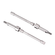INJORA Steel 4mm Extended Dogbone Axle Shaft for INJORA SCX24 Aluminum Axles Replacement（Front）