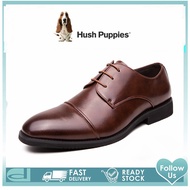 Hush Puppies leather shoes men big size 45 46 47 48