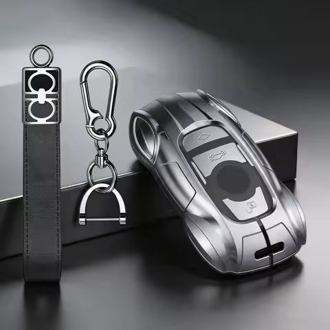Zinc Alloy Key Case for Applicable to BMW X1 X2 X3 X5 G01 G60 I3 F07 F11 F25 F36 F48 E46 E90 E91 - C