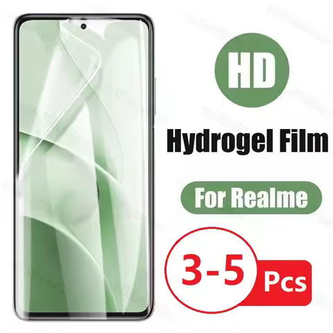 3-5Pcs Hydrogel Film For Realme 10 GT NEO 3 2 5 8i 8 7 6 9 Pro Plus 30 X2 X50 Pro XT C3 C11 C15 Scre