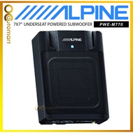 ALPINE Car Audio PWE-M770 7x7" Inch Underseat Powered Subwoofer 300W