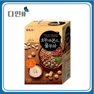 [130 Sticks] DAMTUH Korean Walnut Almond Adlay Tea - Large Box Nutritional Cereal Powder Meal Replac