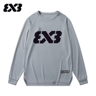 3V3 Sports T-Shirt Men American Style Shooting Uniform Basketball Long-Sleeved Training Uniform Roun