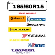 195/60R15 Michelin XM2+ Viking CT6 Blackhawk HH11 Yokohama ES32 Dunlop J6 Bridgestone EP300 Continen