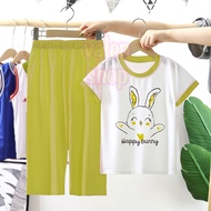 Valenshop girls' knitted suits - HAPPY BUNNY - girls' culottes suits - viral children's suits - Kore