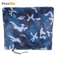 [PETSOLA] Waterproof UV Protection Boat Outboard Motor 2-5  Engine Cover Ocean Camo