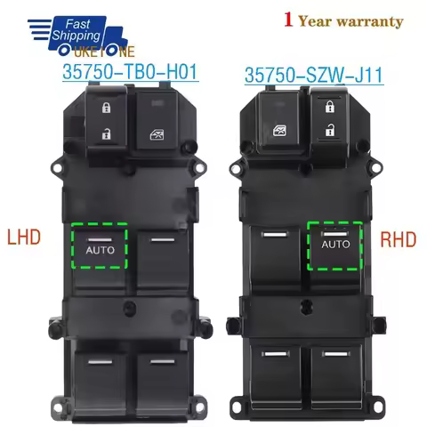 35750-SZW-J11 35750-TB0-H01 For Honda Accord 2008-2011 LHD RHD Front Master Driver Side Window Door 