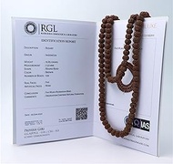 ShivaRatna Rudraksha Mala 108+1 Beads (Pathri Mala/Chikna Mala) Lab Certified