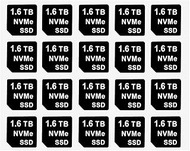 20PCS Capacity Sticker Label for Hard Drive Tray Caddy DXD9H 0DXD9H X7K8W 0X7K8W, Compatible with De