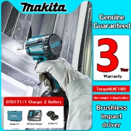 [Imported original factory/3-year warranty] Makita DTD171 lithium battery 18V brushless impact driver electric screwdriver household lithium battery small multi-function pistol drill