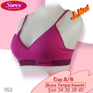 J162 Sorex Casual Comfort Bra Foam No Wire Stretch Cup B Two Hooks, Sorex Bra Size 34 - 40