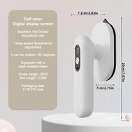 無線折疊式 Type-C 充電蒸氣熨斗3 檔溫度設置最高 200 度5 秒快速加熱適用於衣物熨燙 bynckp 2501 Cordless Folding Type C Rechargeable 3 