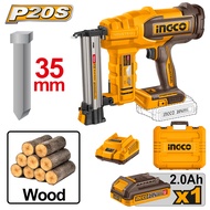 Ingco เครื่องยิงตะปู ขาเดี่ยว ไร้สาย 20v รุ่น CBNLI2008 / CBNLI2005 ( Lithium-ion cordless brad nail