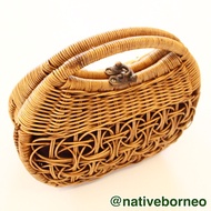Cage Bag [D004] - Rattan Cage Bag, Rattan Handbag, Wicker Rattan Bag, Ethnic Rattan Bag, Rattan Bag