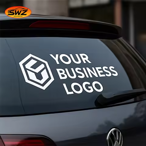 Custom Business Logo Sticker – Personalized Company Branding Decal, Car Window Vinyl, Upload Logo, W