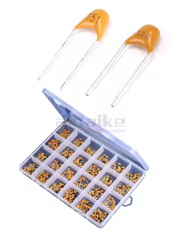 180/300/480/500PCS Monolithic Ceramic Capacitor Kits 10pF - 10uF 50V 106 105 474 104 103 102 101 33 