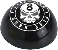 Live Hard Play Hard PMLH 8-Ball Skull Pocket Markers