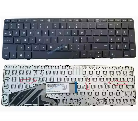 New US keyboard No-backlit for HP Probook 450 G3 G4/455 G3 G4/470 G3/470 G4 Series laptop