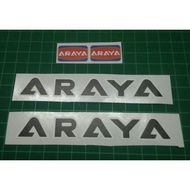 Araya Rim Transparent Sticker Decal Set Printed Araya Rim Sticker