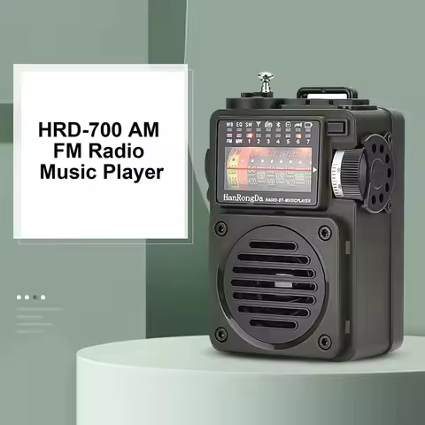 HRD700 AM FM SW WB MP3 Music Player Radio Portable Receive Rechargeable Speaker