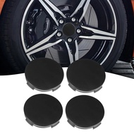 유4Pcs Universal 65mm Dia 4 Clips Wheel Tyre Center Hub Cap Cover Black Center ABS Rims Cap Black i☢