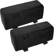 MAGICLULU 1 Pair Memory Foam Chair Armrest Office Chair Arm Pads Universal Elbow Support Cushion Covers for Comfy Gaming Chair Computer Wheelchair Desk Chairs Black