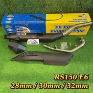 RS150 / Y16ZR RS150 / Y16ZR / Y15ZR / LC135 / LC150 EXHAUST PIPE STANDARD CUTTING 28MM/32MM/35MM [ E