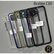 Realme C20 / C11 2021 Case Transparan Casing Bening List Warna Premium
