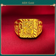 Ring 24K Gold Plated Korean Gold 916 Bangkok Gold 18K Saudi Gold Blessinig Ring For Men ASIXGOLD